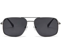 BS2503-0068_Grey_Aviator_Metal_Sunglasses_front