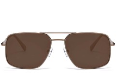 BS2503-0070_Copper_Aviator_Metal_Sunglasses_front