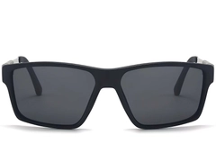 BS2503-0071_Black_Rectangular_Plastic_Sunglasses_front