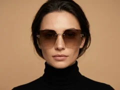 BS2503-0078_Golden_Invisible_Metal_Sunglasses-tryon_female