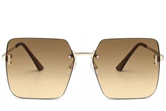 BS2503-0078_Golden_Invisible_Metal_Sunglasses_front