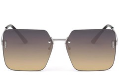 BS2503-0080_Silver_Invisible_Metal_Sunglasses_front