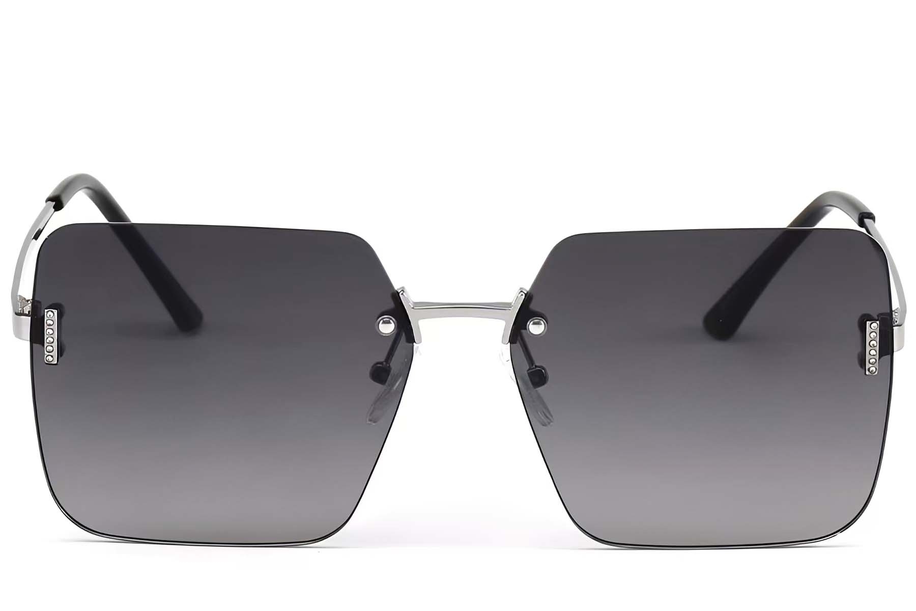 BS2503-0082_Silver_Invisible_Metal_Sunglasses_front