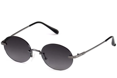 Invisible Grey Metal Sunglasses #BS2503-0084
