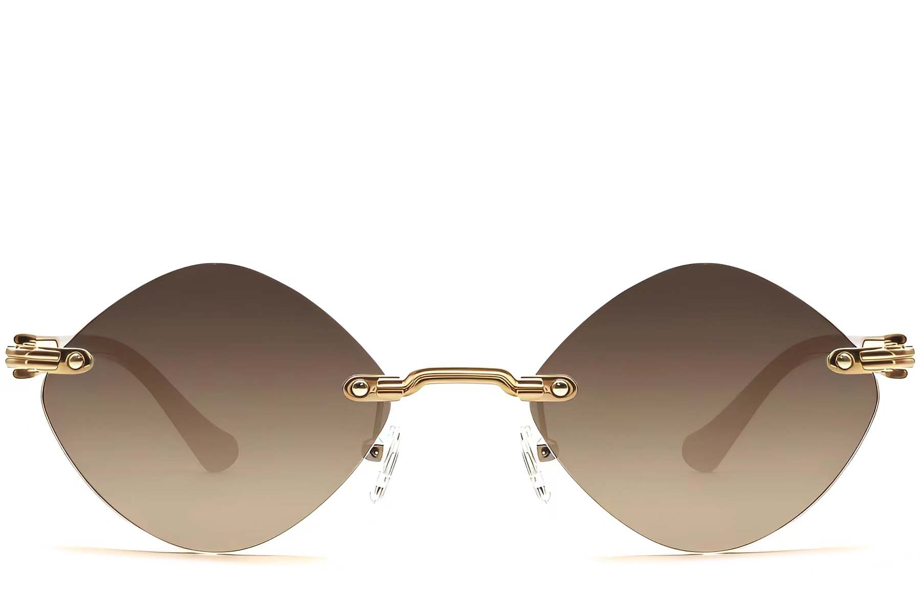 BS2503-0086_Golden_Invisible_Metal_Sunglasses_front