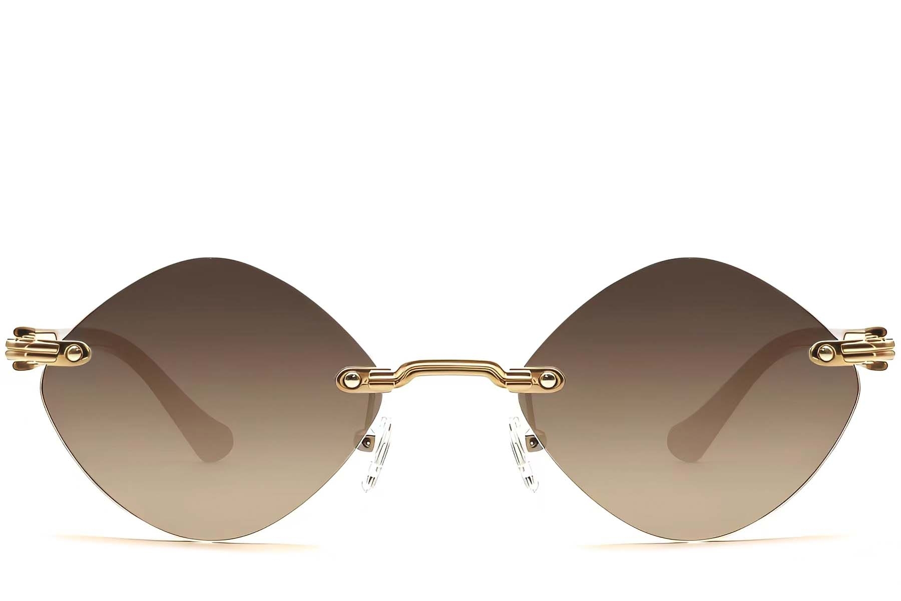 BS2503-0086_Golden_Invisible_Metal_Sunglasses_front