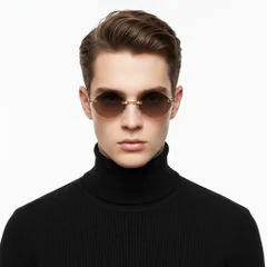 BS2503-0086_Golden_Invisible_Metal_Sunglasses_model