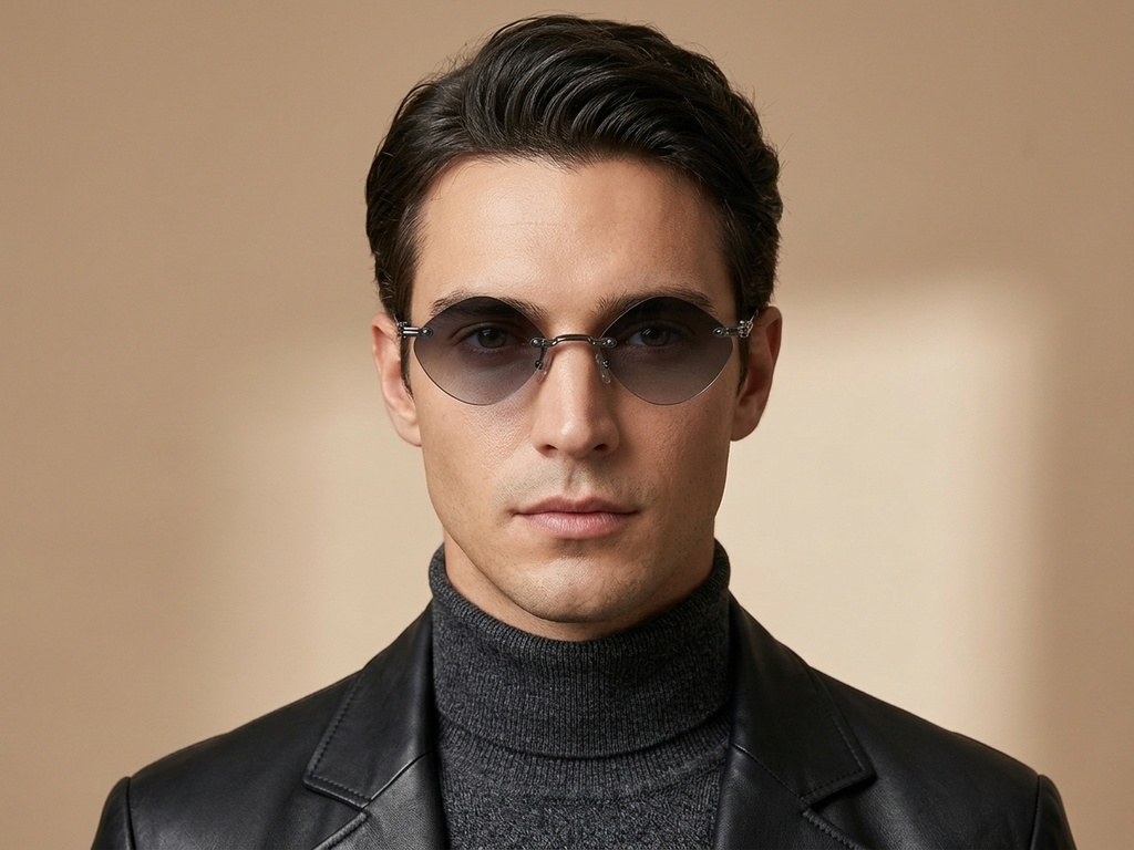 BS2503-0089_Grey_Invisible_Metal_Sunglasses-tryon_male