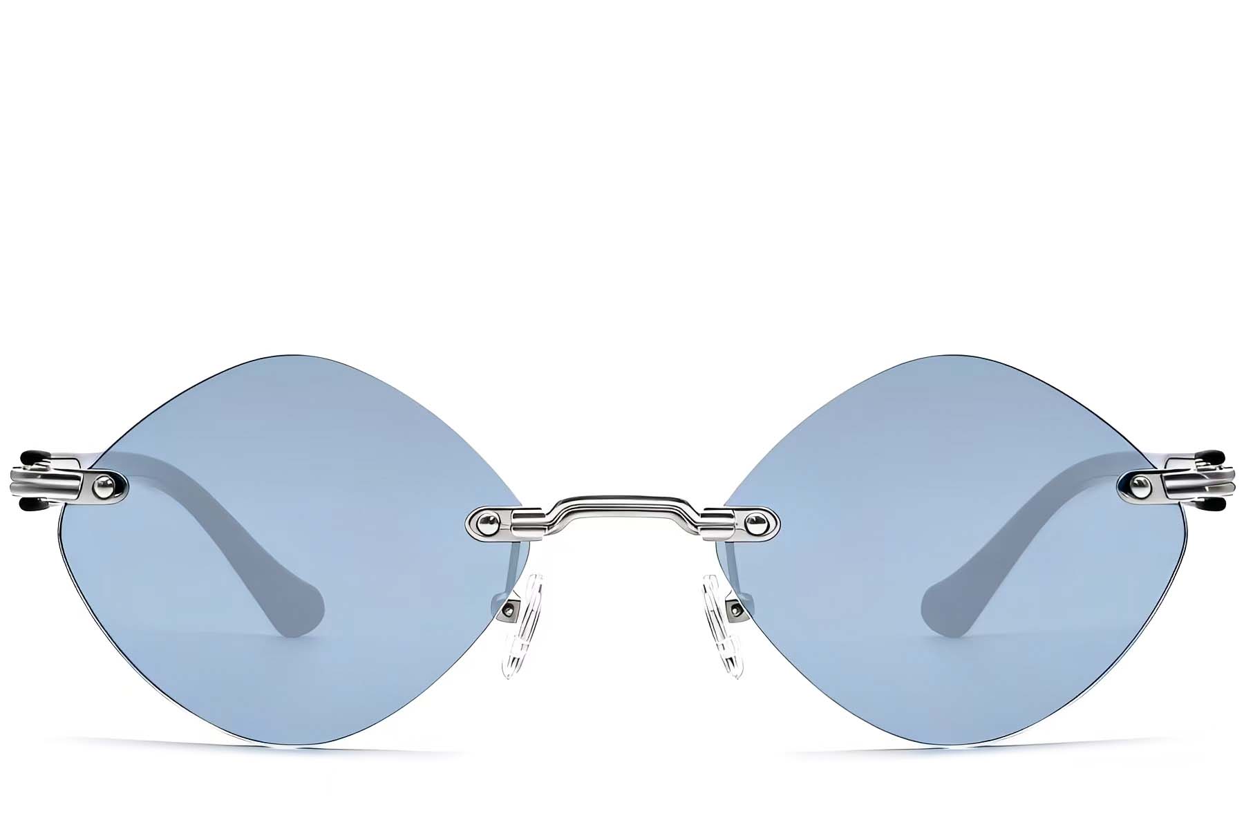 BS2503-0090_Silver_Invisible_Metal_Sunglasses_front