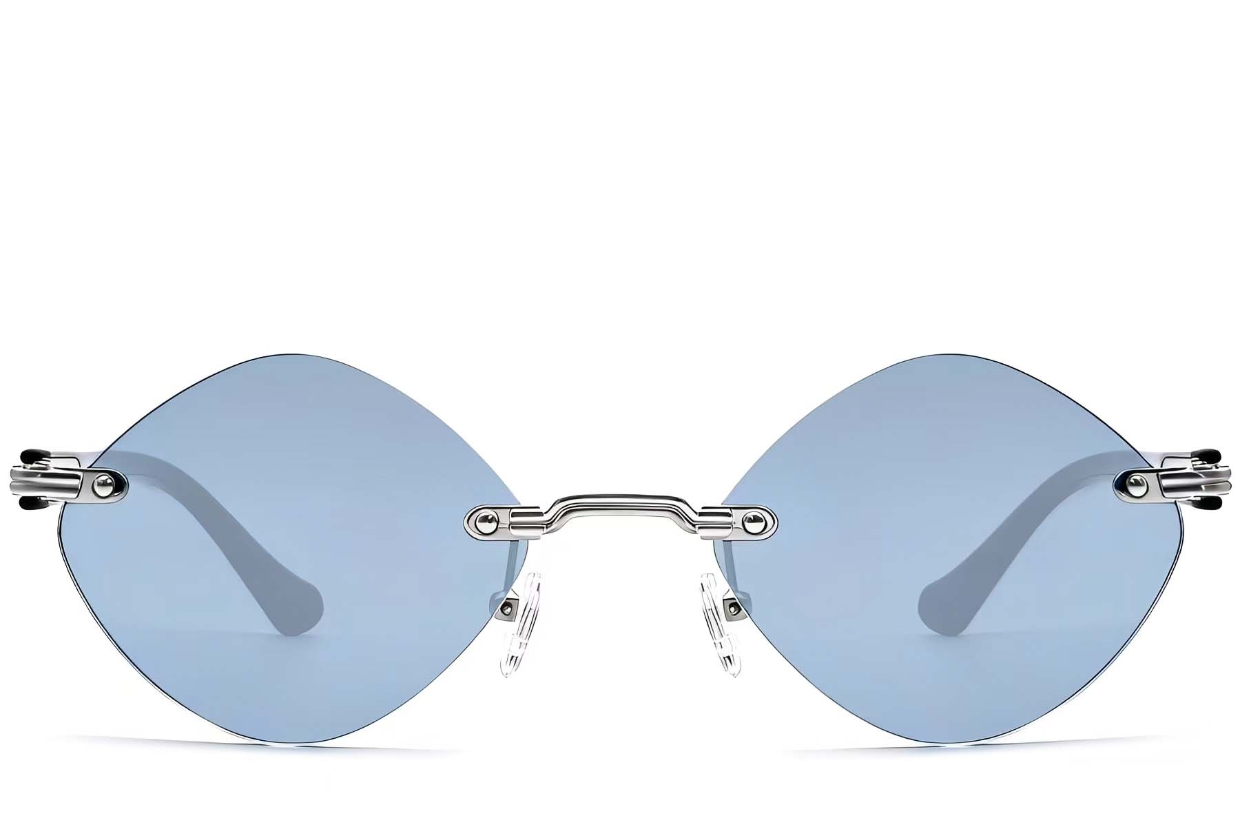 BS2503-0090_Silver_Invisible_Metal_Sunglasses_front