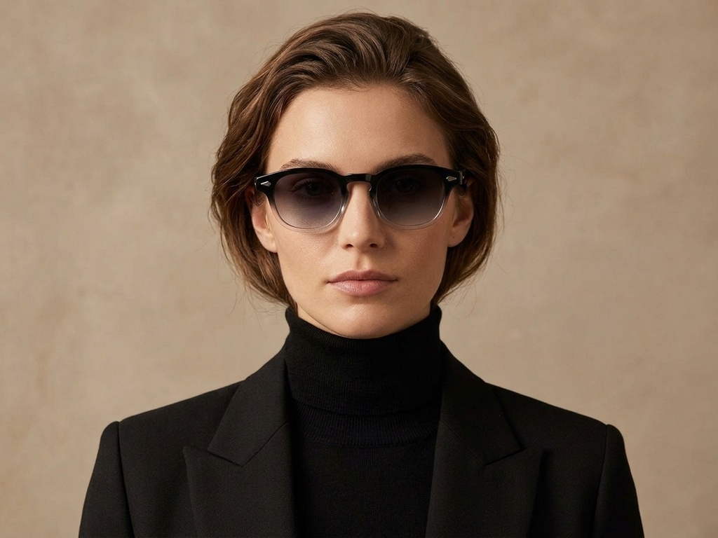 BS2503-0093_Black_Oval_Plastic_Sunglasses-tryon_female