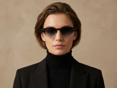 BS2503-0093_Black_Oval_Plastic_Sunglasses-tryon_female