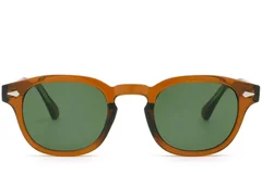 BS2503-0096_Brown_Oval_Plastic_Sunglasses_front