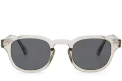 BS2503-0097_Grey_Oval_Plastic_Sunglasses_front