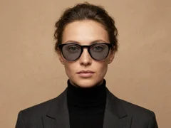 BS2503-0100_Black_Oval_Plastic_Sunglasses-tryon_female