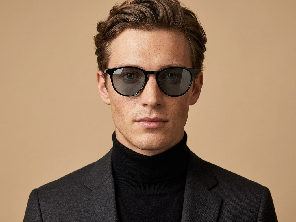 BS2503-0100_Black_Oval_Plastic_Sunglasses-tryon_male