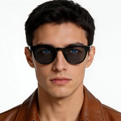 bs2503-0100_black_oval_plastic_sunglasses_model