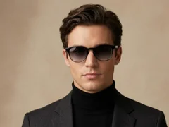 BS2503-0101_Grey_Oval_Plastic_Sunglasses-tryon_male