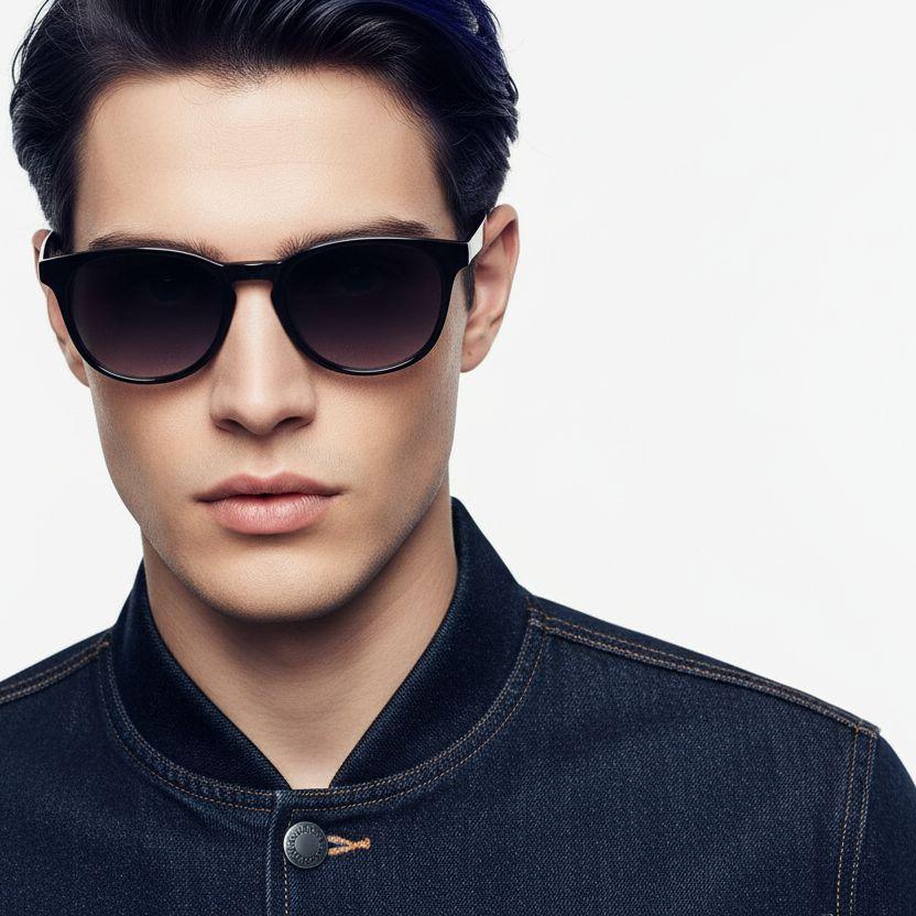 bs2503-0101_grey_oval_plastic_sunglasses_model