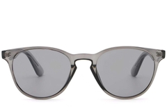 BS2503-0103_Grey_Oval_Plastic_Sunglasses_front