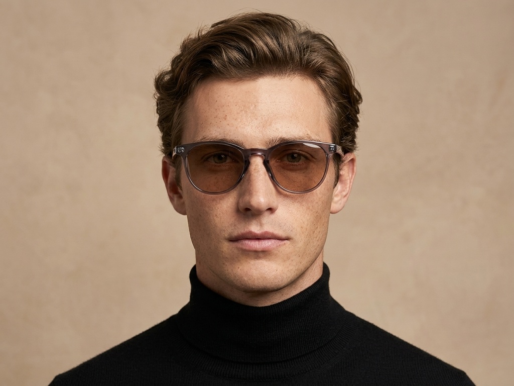 BS2503-0104_Purple_Oval_Plastic_Sunglasses-tryon_male