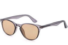 Oval Purple Plastic Sunglasses #BS2503-0104