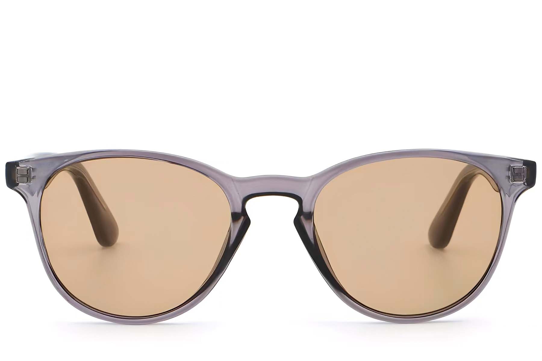 BS2503-0104_Purple_Oval_Plastic_Sunglasses_front