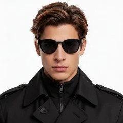 bs2503-0107_black_oval_plastic_sunglasses_model
