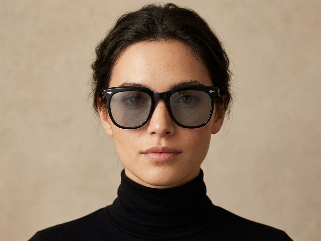 BS2503-0108_Black_Rectangular_Plastic_Sunglasses-tryon_female