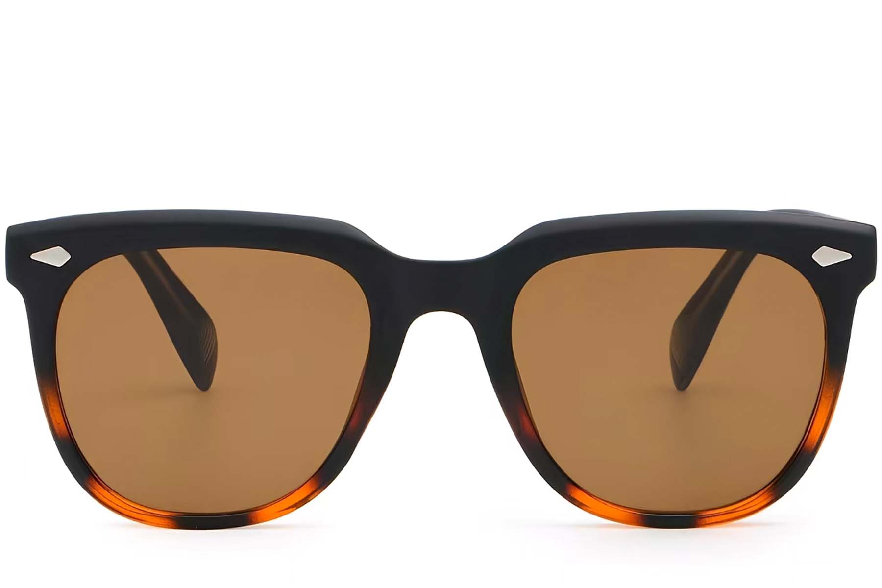 BS2503-0109_Tortoiseshell_Rectangular_Plastic_Sunglasses_front