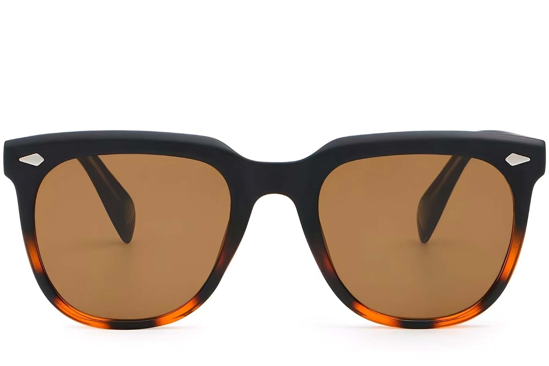 BS2503-0109_Tortoiseshell_Rectangular_Plastic_Sunglasses_front
