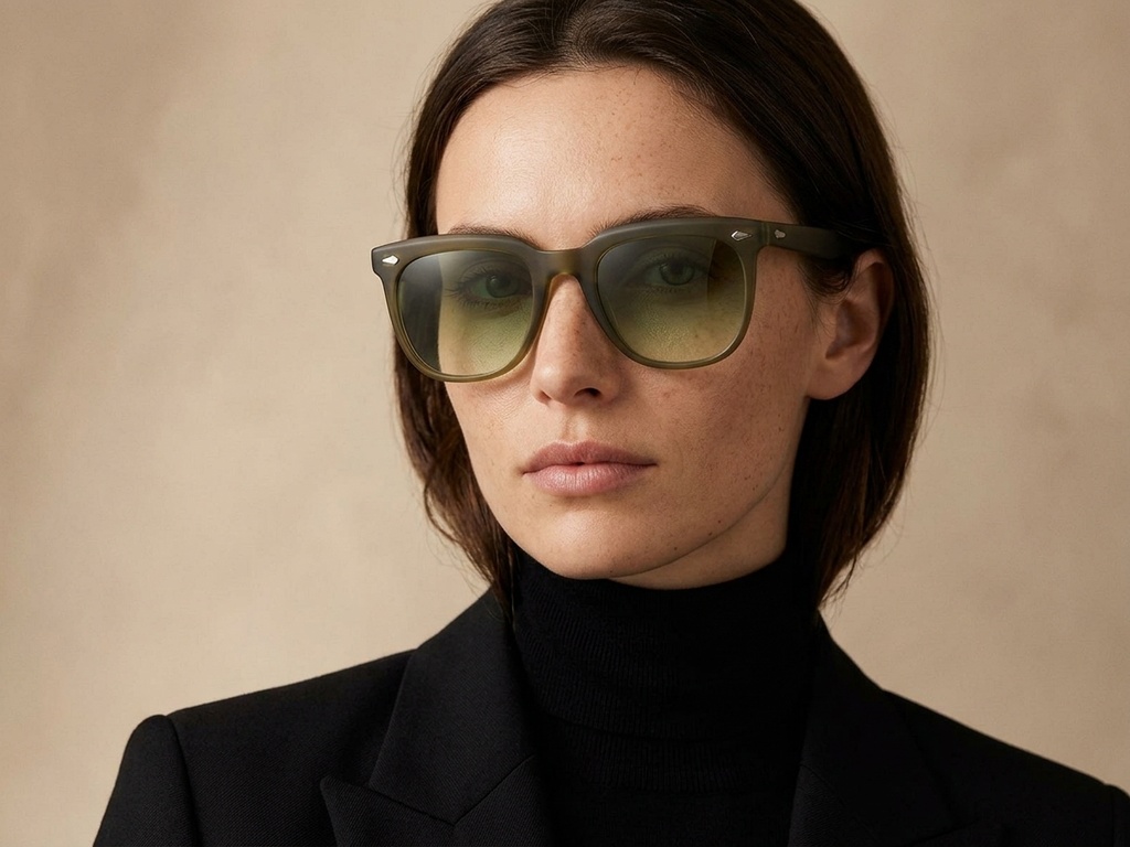 BS2503-0110_Green_Rectangular_Plastic_Sunglasses-tryon_female