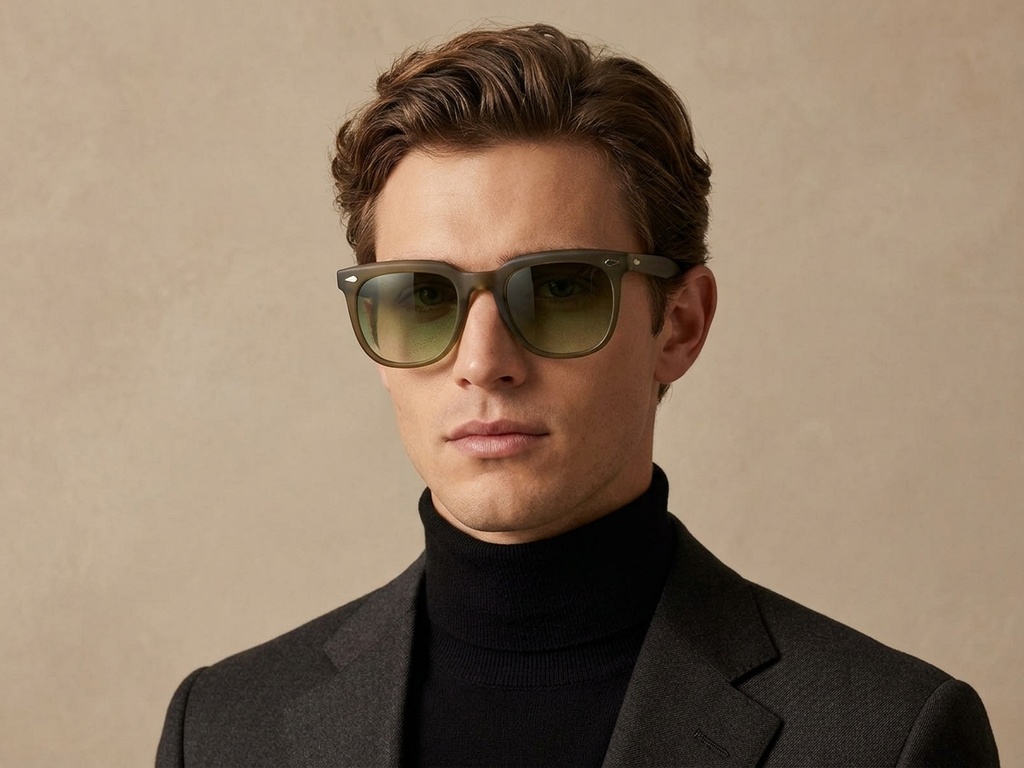 BS2503-0110_Green_Rectangular_Plastic_Sunglasses-tryon_male