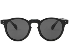bs2503-0114_black_oval_plastic_sunglasses_model_front
