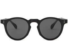 bs2503-0114_black_oval_plastic_sunglasses_model_front