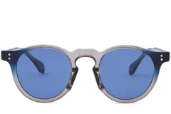 BS2503-0115_Grey_Oval_Plastic_Sunglasses_front