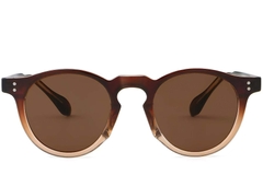 BS2503-0117_Brown_Oval_Plastic_Sunglasses_front