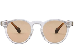 Oval Transparent Plastic Sunglasses #BS2503-0119