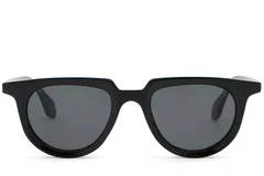 BS2503-0120_Black_Oval_Plastic_Sunglasses_front