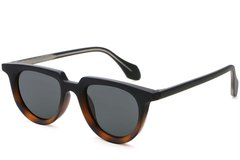 Lunettes de soleil ovales en plastique écaille de tortue #BS2503-0122