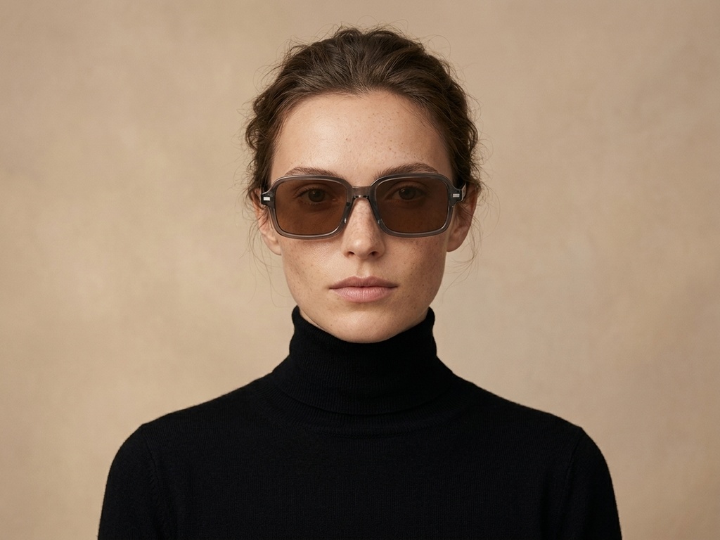 BS2503-0125_Brown_Rectangular_Plastic_Sunglasses-tryon_female