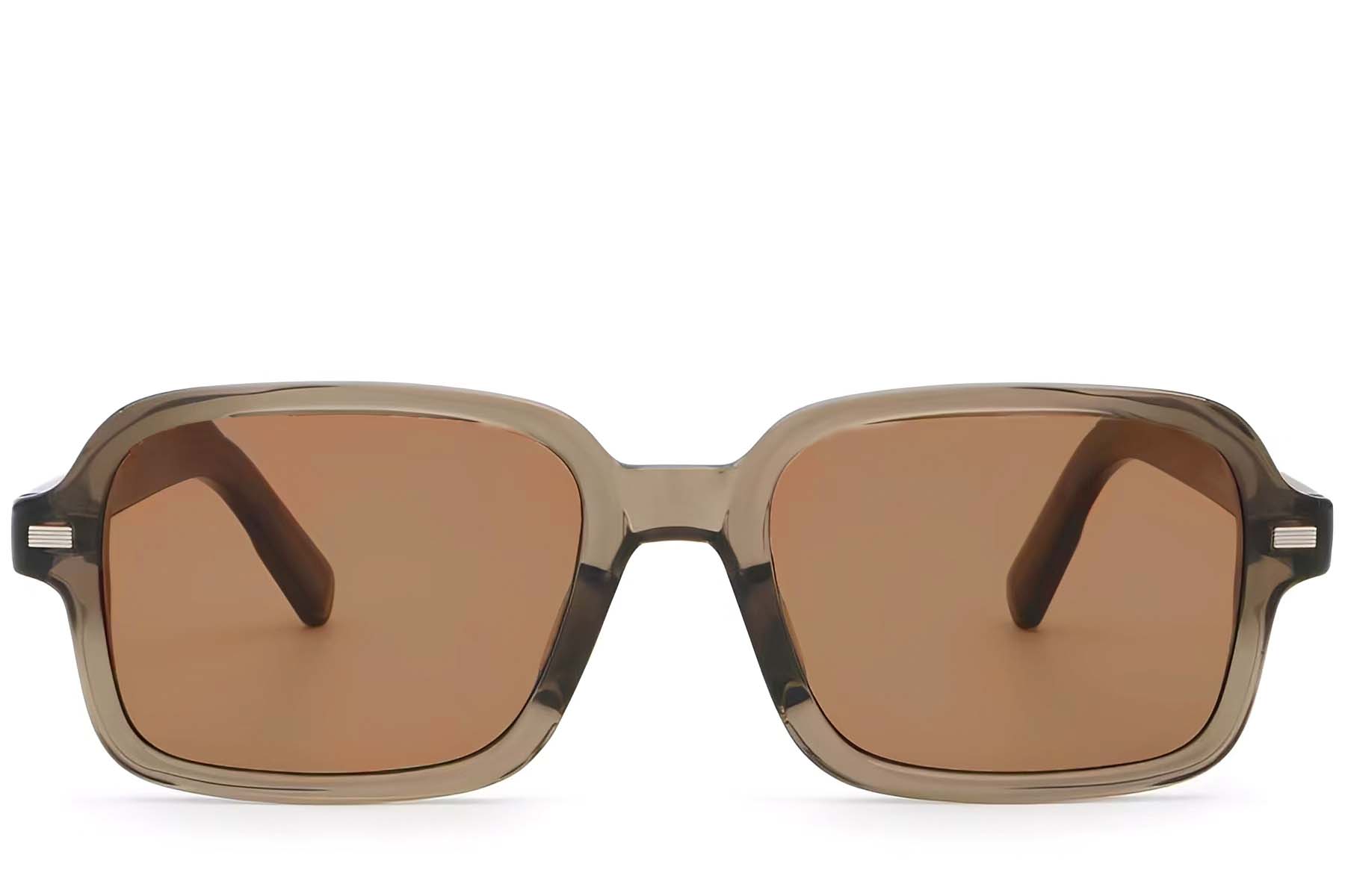 BS2503-0125_Brown_Rectangular_Plastic_Sunglasses_front