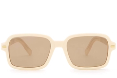 BS2503-0129_Cream_Rectangular_Plastic_Sunglasses_front