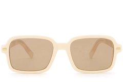 BS2503-0129_Cream_Rectangular_Plastic_Sunglasses_front