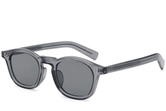 Oval Grey Plastic Sunglasses #BS2503-0131