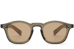 BS2503-0132_Brown_Oval_Plastic_Sunglasses_front