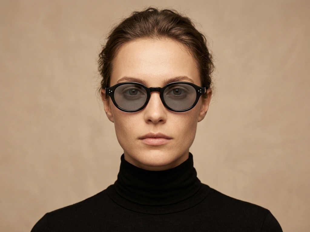 BS2503-0133_Black_Oval_Plastic_Sunglasses-tryon_female