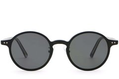 BS2503-0133_Black_Oval_Plastic_Sunglasses_front