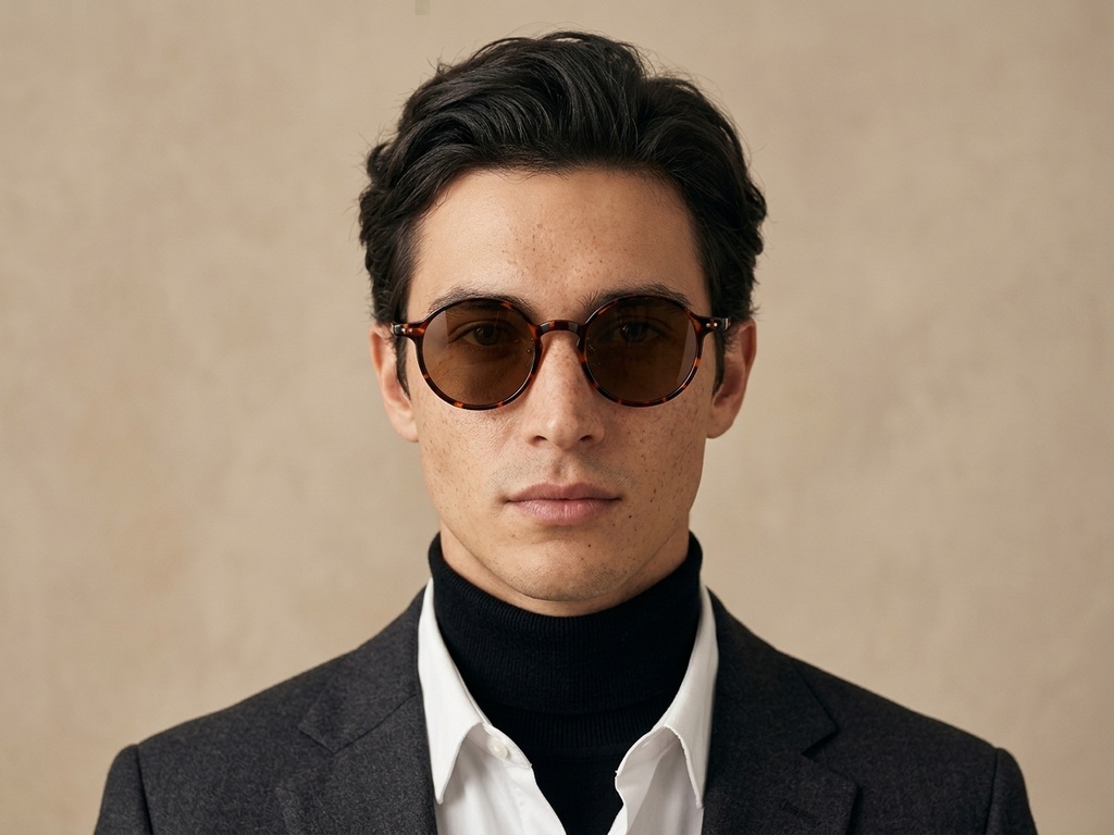 BS2503-0134_Tortoiseshell_Oval_Plastic_Sunglasses-tryon_male