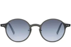 BS2503-0135_Grey_Oval_Plastic_Sunglasses_front